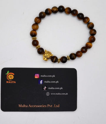 Brown-Black  Tiger Eye  Bracelete